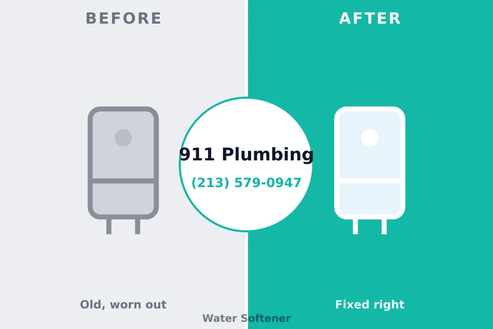 Before and after: plumbing repair Austin, IN
